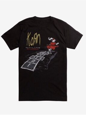 Hot Topic Black Korn Follow The Leader 20th Anniversary Graphic Tee
